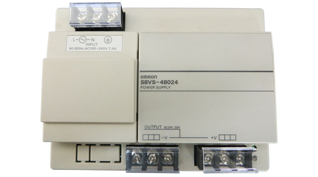 S8VS-48024 | Omron Industrial Automation DIN Rail Power Supply